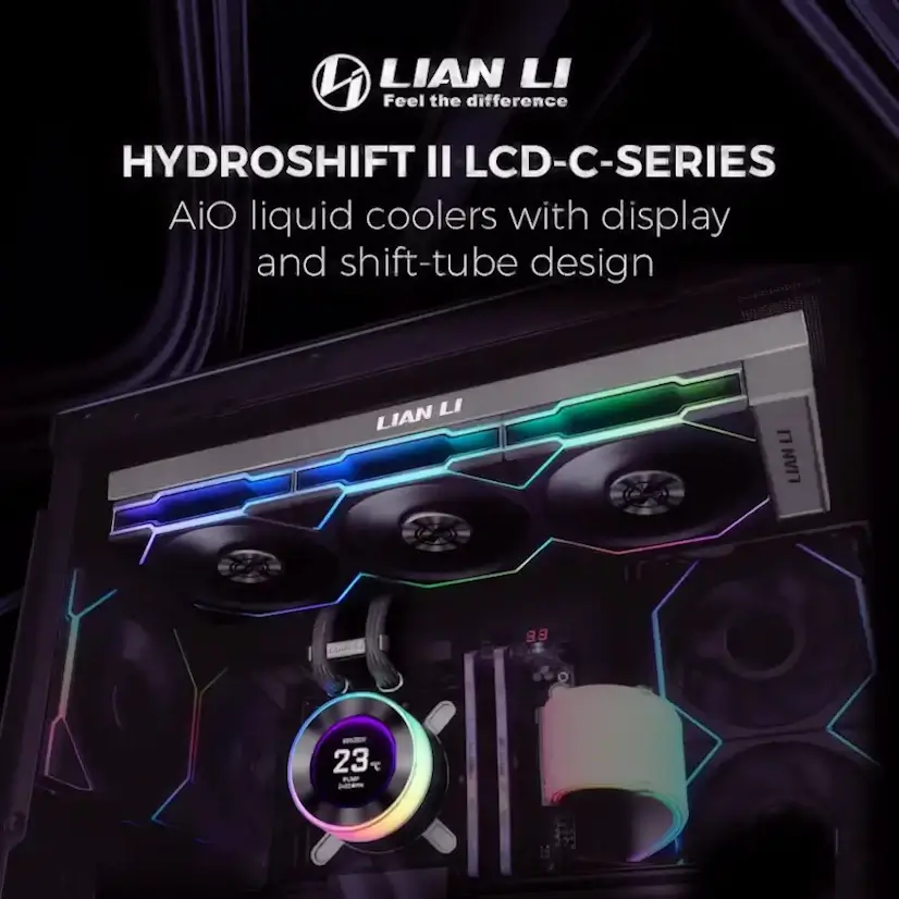 Montaje Refrigeración Líquida LIAN LI Hydroshift II LCD Gaming PC La Cabrera Montaje Refrigeración Líquida LIAN LI Hydroshift II LCD Gaming PC La Cabrera